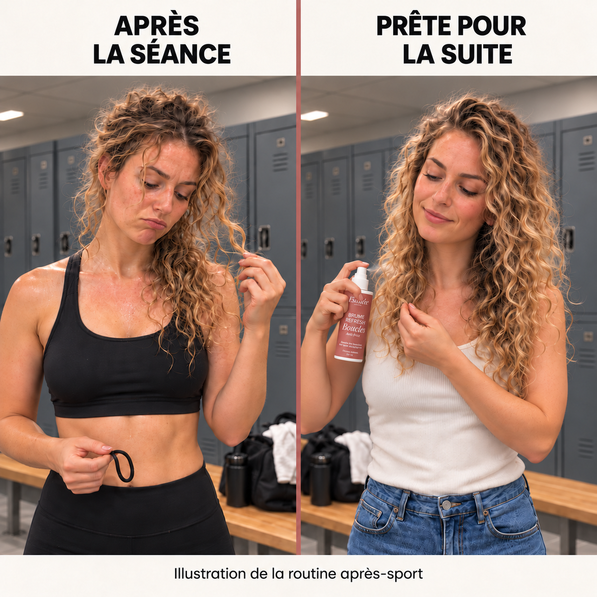 Brum définition boucles après sport